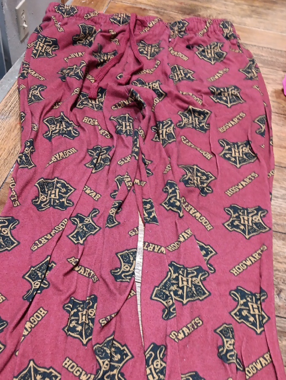 Mens Parker Maroon Hogwarts Crest Lounge Pants